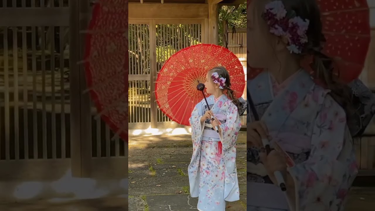 七五三やお祝い着 四つ身 ７歳 女の子 振袖 着物 ピンク色系4467【中古】 七五三 7歳 四つ身着物フルセット「扇面にまり ピンク」女の子 7