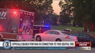DOJ searching for man in connection with 2 deaths, fire near Fort Atkinson