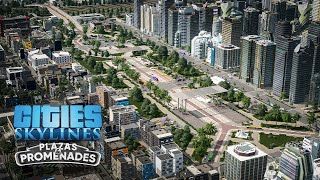Build The WALKABLE Area In City Center - Cities Skylines: Plazas & Promenades