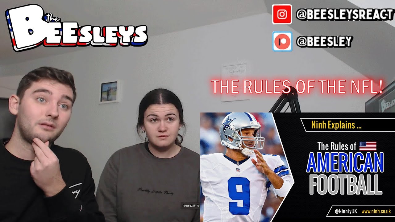 British Couple Reacts to The Rules of American Football - EXPLAINED