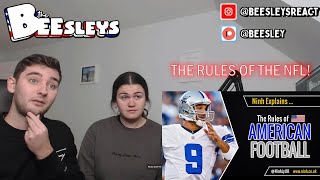 British Couple Reacts to The Rules of American Football - EXPLAINED! (NFL)