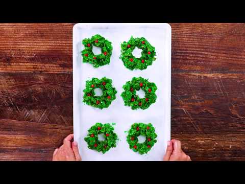 Christmas Cornflake Wreath Cookies | Southern Living