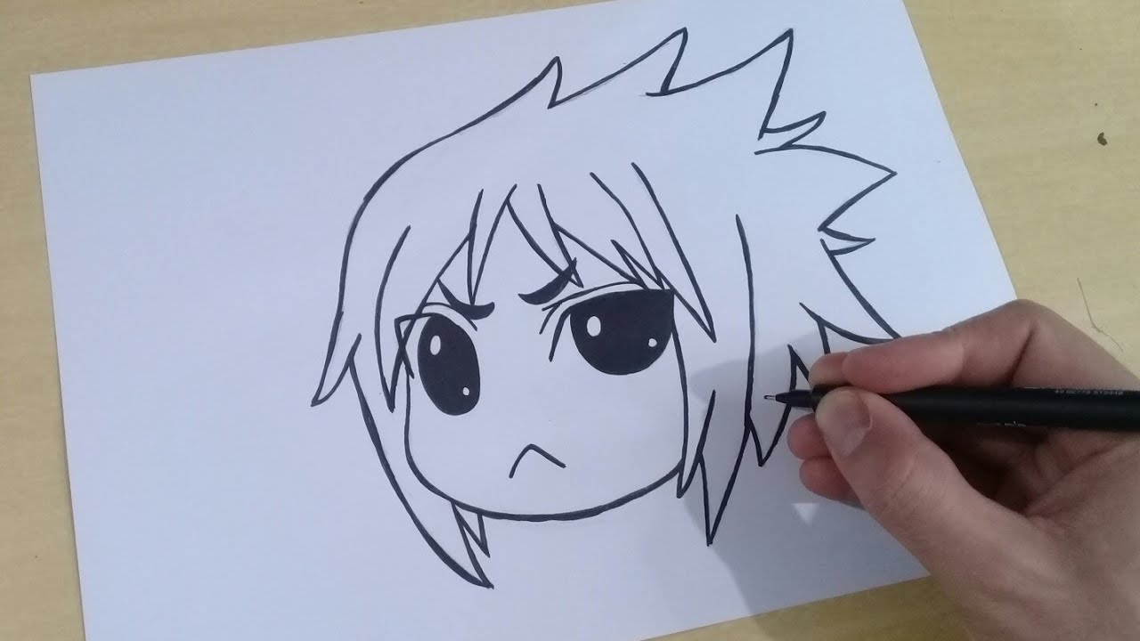 TUTORIAL COMO DESENHAR o SASUKE CHIBI passo a passo 