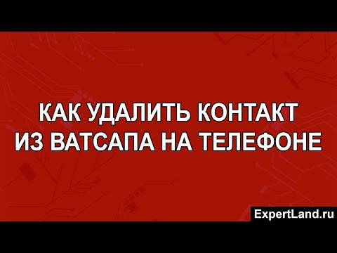 Как удалить контакт из Ватсапа на телефоне