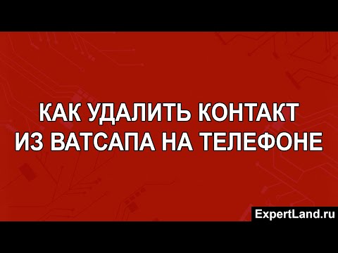 Как удалить контакт из Ватсапа на телефоне