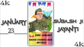 Netaji Subhash Chandra Bose Jayanti 2022 | Netaji Whatsapp Status | 23 January Status | #shorts