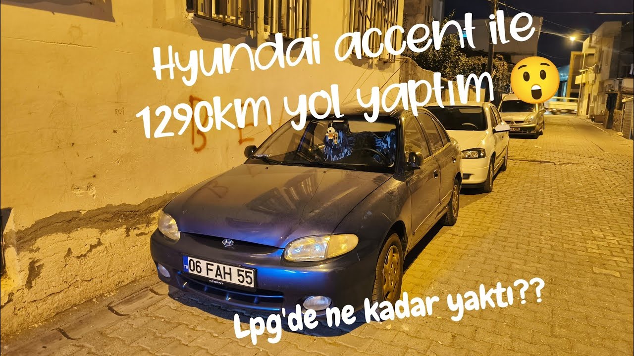 Hyundai accent uzun yol vlog#lpg'de ne yaktı??1290 km yol😲