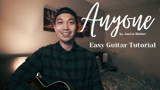 How To Play 'Anyone' by Justin Bieber (Easy Guitar Tutorial)