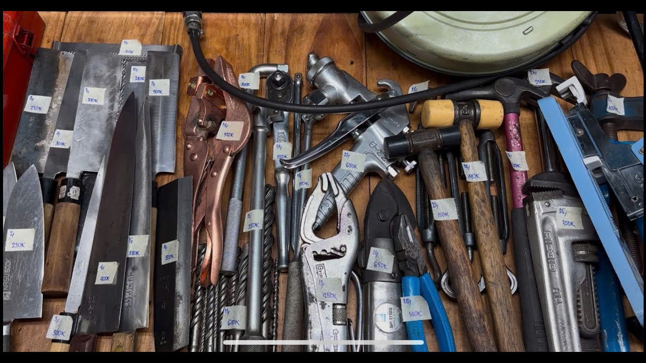 Đồ Nghề Bãi: Dao bếp Nhật, Rulo hơi, Kẹp Mass, Hộp Inox[ CLIP 23; Ngày 06-04-2025]