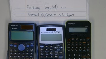 Finding a log with a non 10 base on various calculators