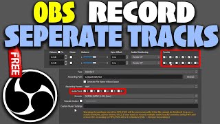 OBS Record audio sources on separate tracks