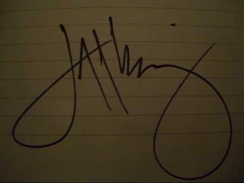 Jeff Kinney signature - YouTube