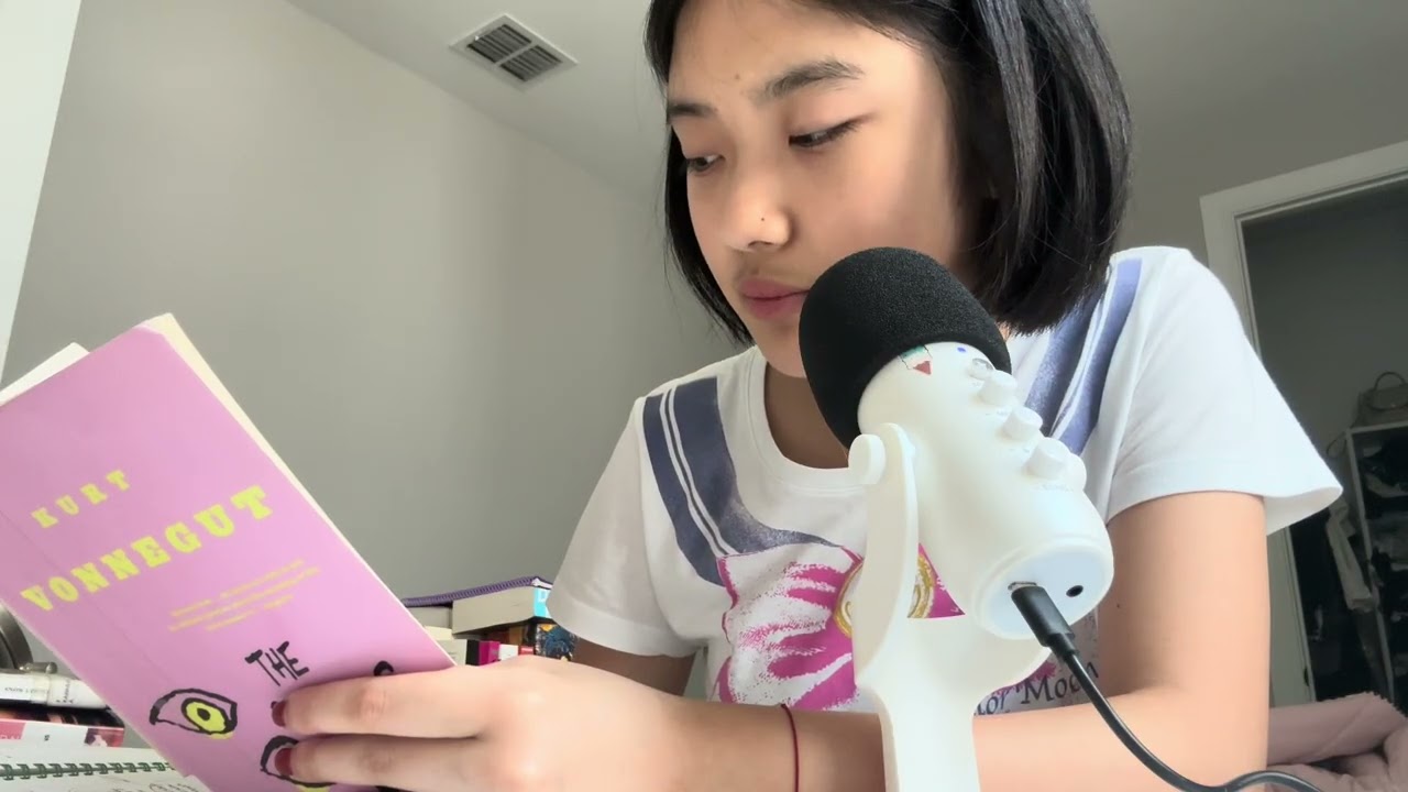 reading kurt vonnegut | close, unintelligible & inaudible whispering asmr