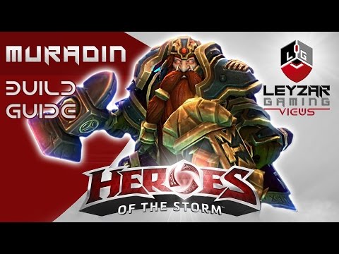 Heroes of the Storm (Gameplay) - Muradin Build Guide Tutorial (HotS Muradin Gameplay Quick Match)