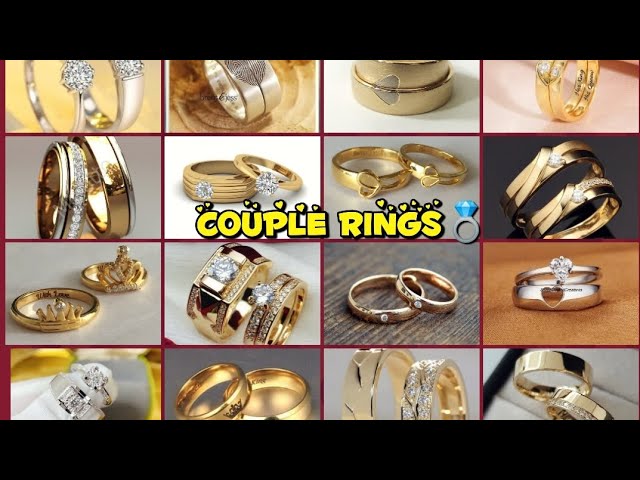 Couple Rings Set 3D Print Model in Rings 3DExport