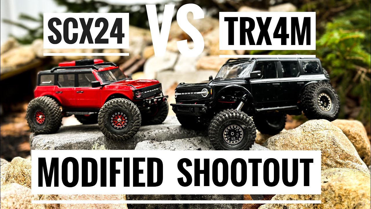 MODIFIED SHOWDOWN TRX4M vs SCX24 Fully Upgraded Comparisons