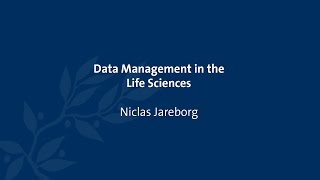Data Management in the Life Sciences