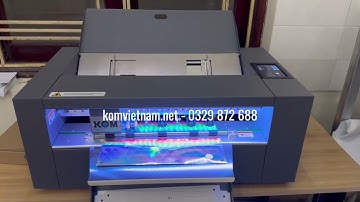 Bế decal 7 màu trên SF-350Pro | KOM Việt Nam - Máy gia công in nhanh chuyên nghiệp