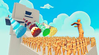 150x MUMMY + 1x GIANT vs 4x EVERY GOD - Totally Accurate Battle Simulator TABS