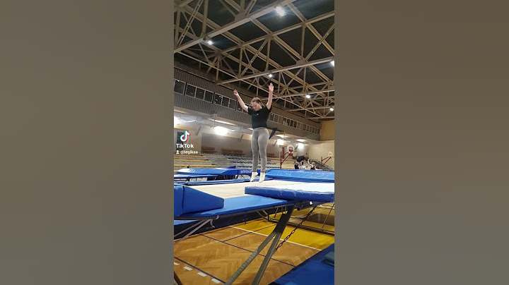 salto w tył, baran - na trampolinie