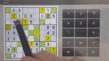 Sudoku Solver - How to Play Sudoku X Easy  #7