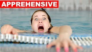 Learn English Words - APPREHENSIVE - Meaning, Vocabulary Lesson with Pictures and Examples