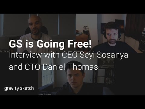 Gravity Sketch CEO and CTO talk about why Gravity Sketch is going free