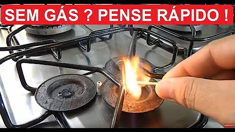 O que fazer quando acaba o gás de cozinha?