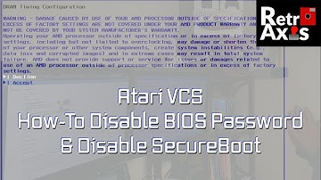 Atari VCS BIOS closer look + How-To disable password and secure boot