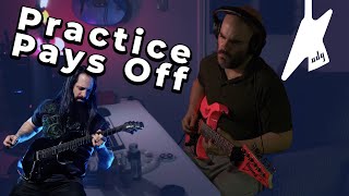 PRACTICE PAYS OFF - Guitarist with hearing loss learns a John Petrucci solo