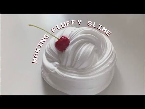 ‼️BGM‼️ ふわもちスライムばっかり作っている私が教えるふわもちスライムの作り方👩‍🏫（How to make fluffy slime）