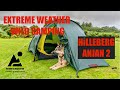 Extreme wind weather wild camp hilleberg anjan 2