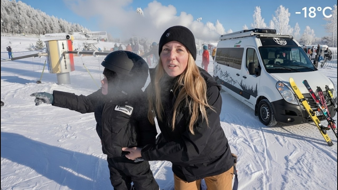 Billig skidsemester med husbilen - positivt överraskade! 