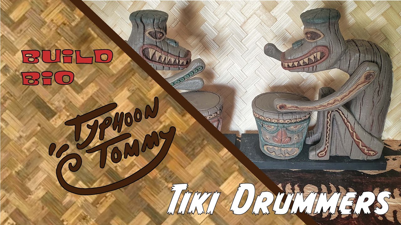 Tiki House BUILD BIO: Walt Disney's Enchanted Tiki Room Drummers /  Typhoon Tommy Video 2