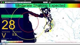 ShakeAlert: Earthquake Early Warning Simulation of M8.0 Cascadia Offshore Earthquake screenshot 3
