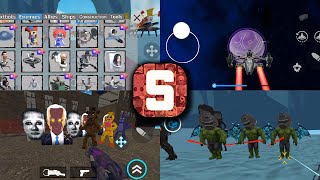 Nextbots in playground sandbox in space Android game new mod update