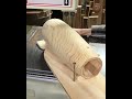 Making the upper thigh section for a wooden lay figure