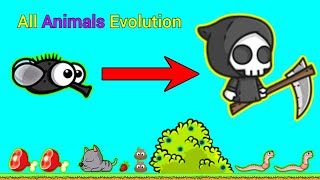 All Animals Evolution With Default Reaper Skins (EvoWorld.io)