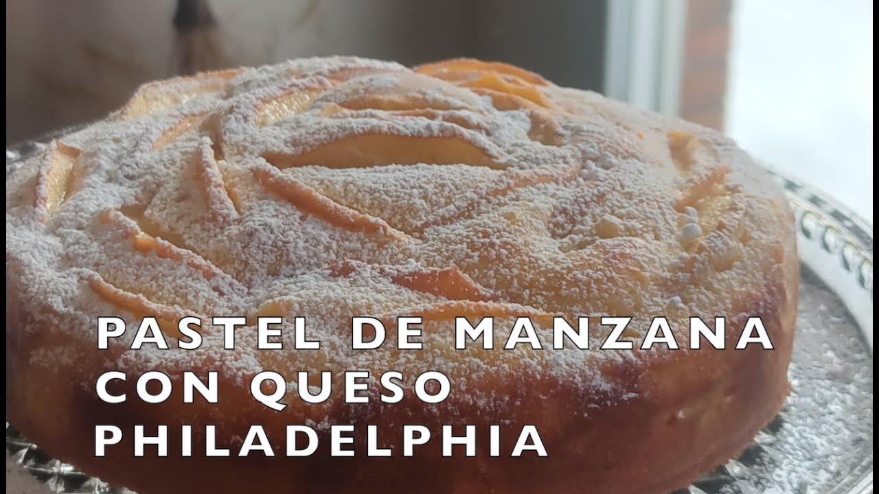Pastel de manzana con queso Philadelphia