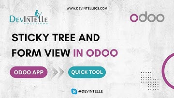 Sticky  tree and form view in odoo | Tree and form view