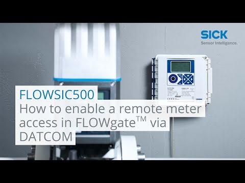 FLOWSIC500: How to enable a remote meter access in FLOWgate via DATCOM | SICK AG