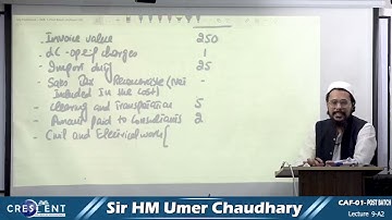 CAF 1 POST BATCH Sir Umer Lecture 9 A2