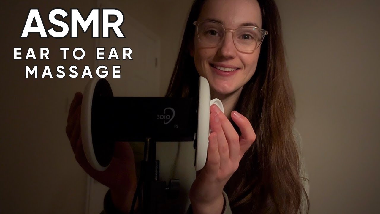ASMR Ear to Ear Dry 3Dio MASSAGE | Ear Tapping, Pinching, Brushing & Touching 👂🎧