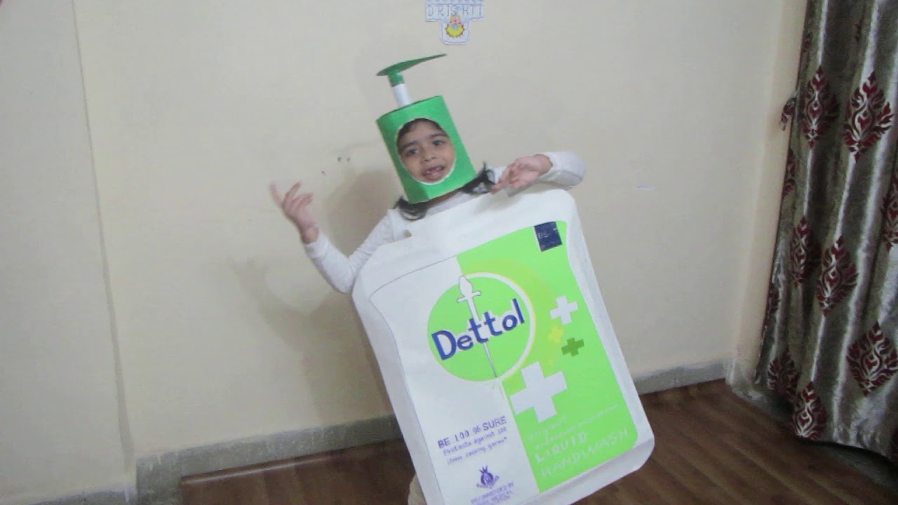 Dettol hand wash Drishti Gupta in fancy dress competition YouTube