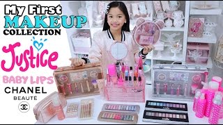 JUSTICE MAKEUP COLLECTION + A LOOK  at MOM's MAKEUP TOO!!!