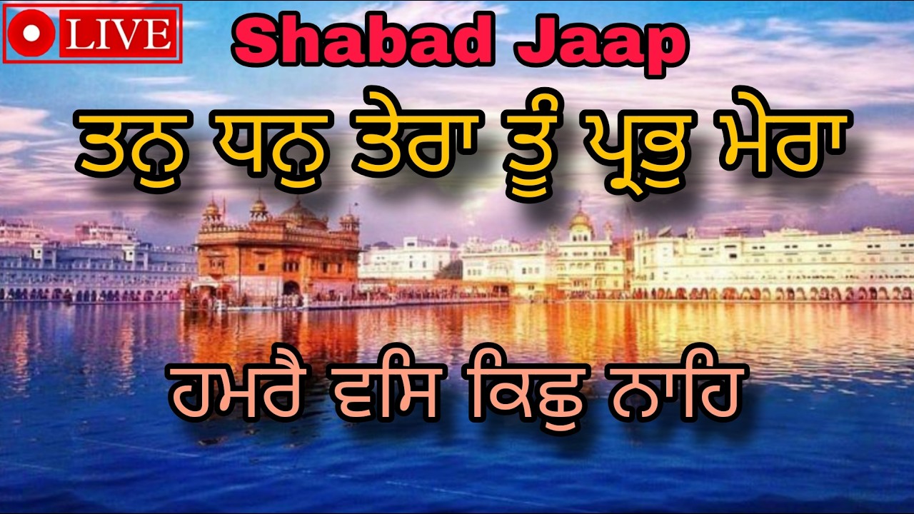 ਤਨੁ ਧਨੁ ਤੇਰਾ ਤੂ ਪ੍ਰਭੁ ਮੇਰਾ 🙏 | Heart Touching Gurbani Shabad Jaap.