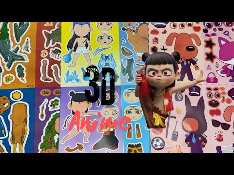 Na Zha Trend 3D Animé Gluing Onto Paper Apipei Nazhatuttullab Trend Anime