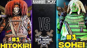 NUMBER 1 RANKED SOHEI VS NUMBER 1 RANKED HITOKIRI! FOR HONOR
