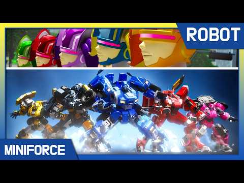 Best Combination Robots 🤖 Miniforce Compilation: Robot, Heroes, Aliens & Battles!