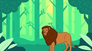 Lion and the four cows | story time